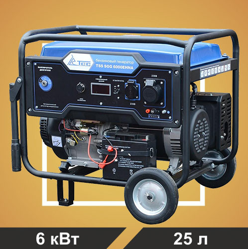 Бензогенератор TSS SGG 6000EHNA открытое
