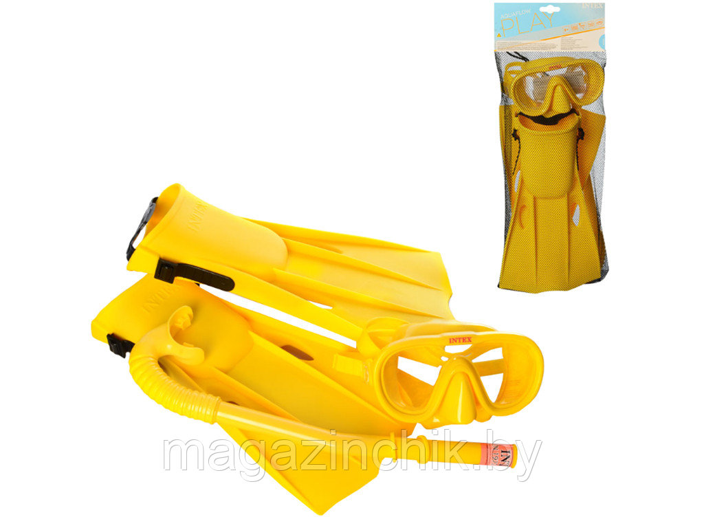 Набор для плавания Детская маска с трубкой и ластами Master Class Swim Set Intex 55655, от 8 лет - фото 1 - id-p151949928