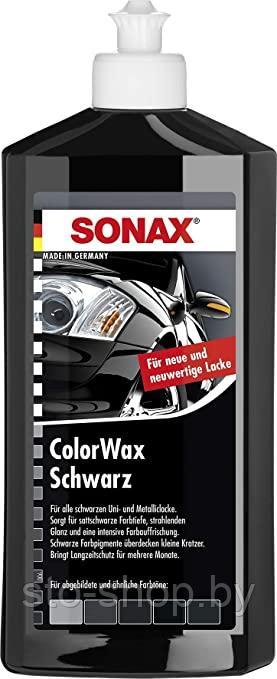 Sonax 298 200 ColorWax Воск полировочный черный глянец + гидрофоб 500мл