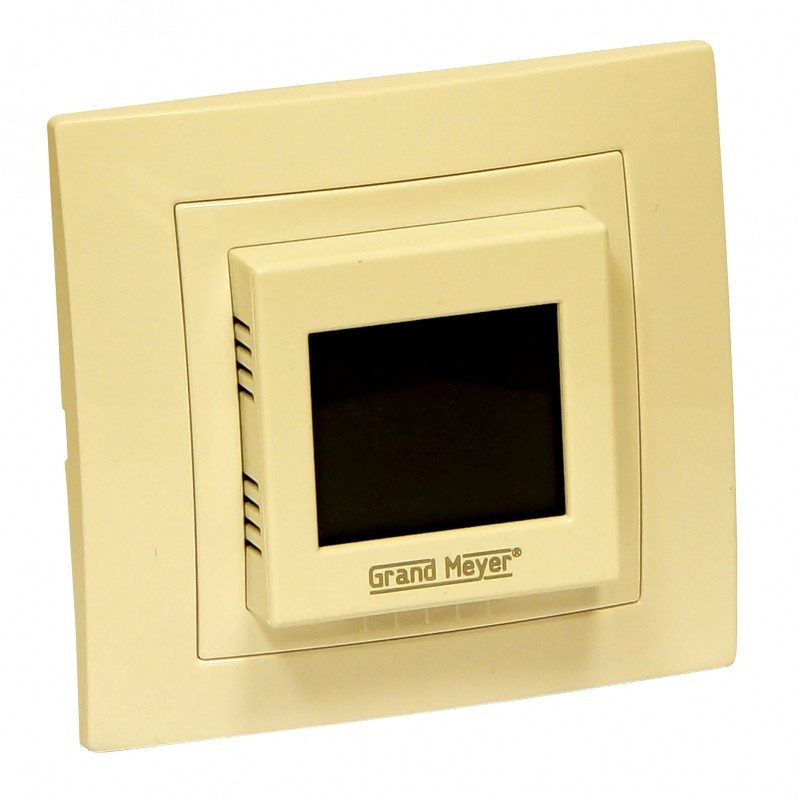 Программируемый терморегулятор теплого пола Grand Meyer W225, бежевый