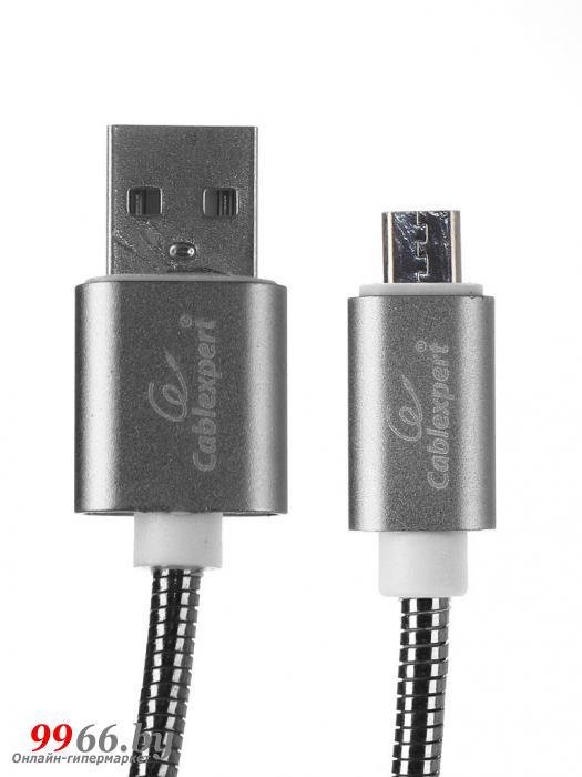 Аксессуар Gembird Cablexpert USB AM/microBM 1m Titan CC-G-mUSB02Gy-1M