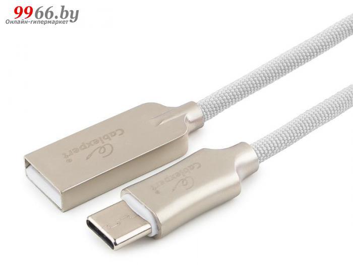 Аксессуар Gembird Cablexpert Platinum USB 2.0 AM/Type-C 1m White CC-P-USBC02W-1M