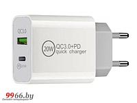 Зарядное устройство KS-is 20W QC3.0/PD3.0 KS-602W