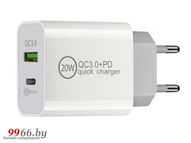 Зарядное устройство KS-is 20W QC3.0/PD3.0 KS-602W - фото 1 - id-p151638237