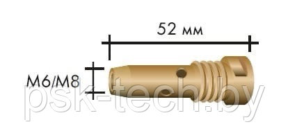 Вставка (10 шт) М6 52 мм №014.D870 для RF GRIP 26/36 - фото 1 - id-p151999713