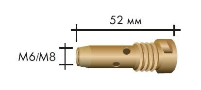 Вставка (10 шт) М8 52 мм №014.D745 для RF GRIP 26/36 - фото 1 - id-p152002471