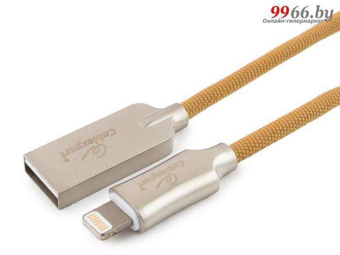 Аксессуар Gembird Cablexpert Platinum USB AM/Lightning 1m Gold CC-P-APUSB02Gd-1M