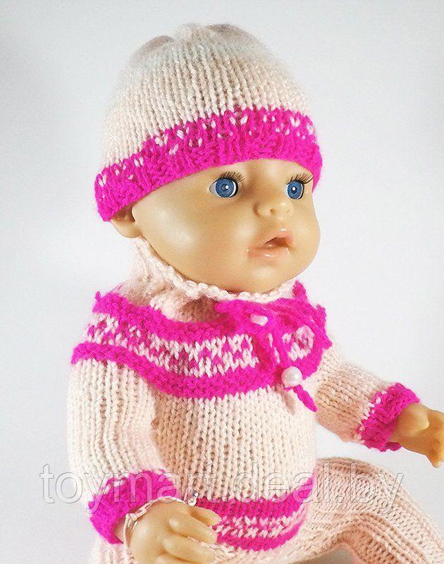 Одежда для куклы Baby Born - Розовая нежность Krispy Handmade розовая - фото 2 - id-p96483039