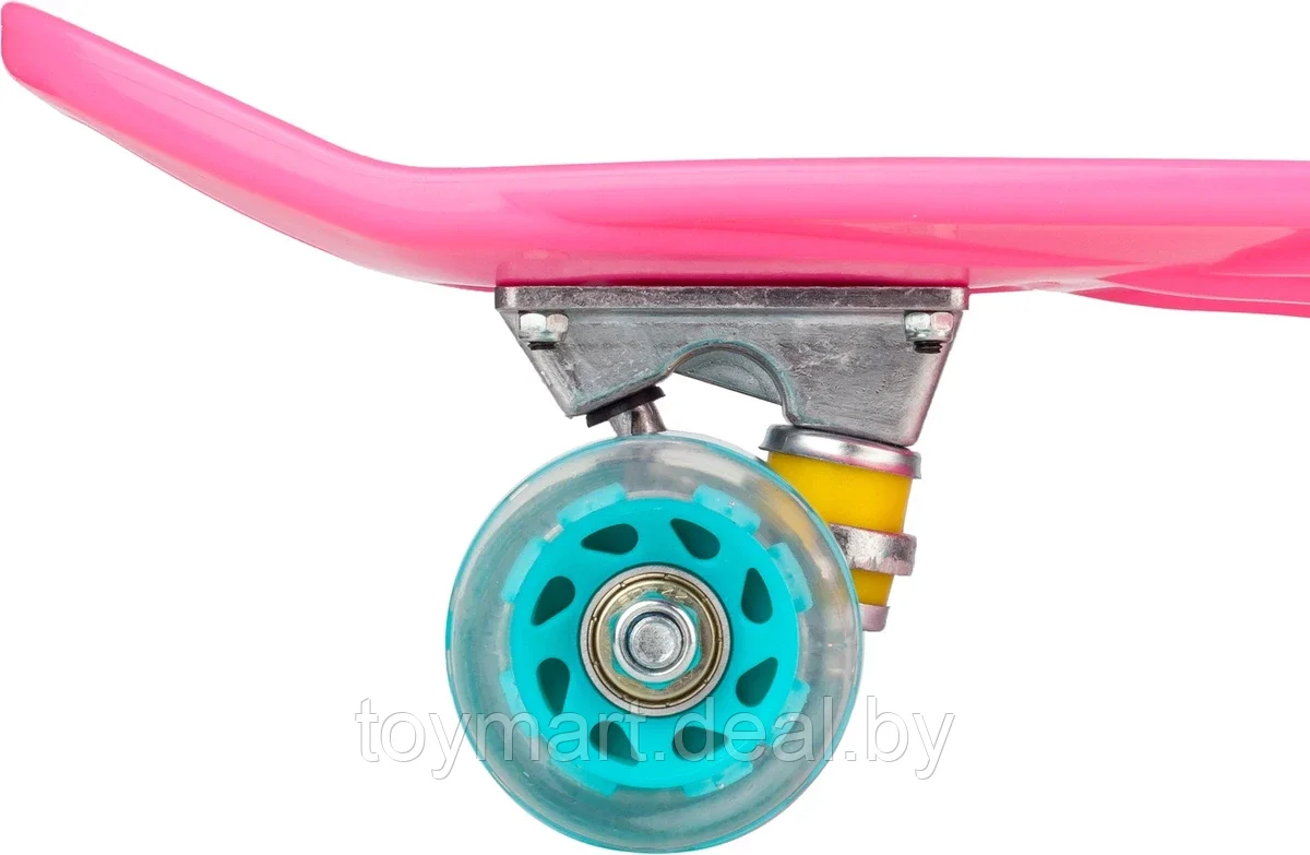 Скейтборд (пенни борд) с ручкой - Единороги, светящиеся колёса, 885/14mi - фото 10 - id-p150736521