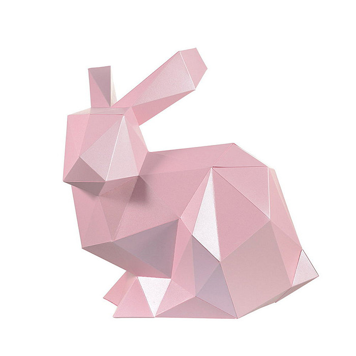 Кролик Няш (розовый). 3D конструктор - оригами из картона - фото 2 - id-p152050067