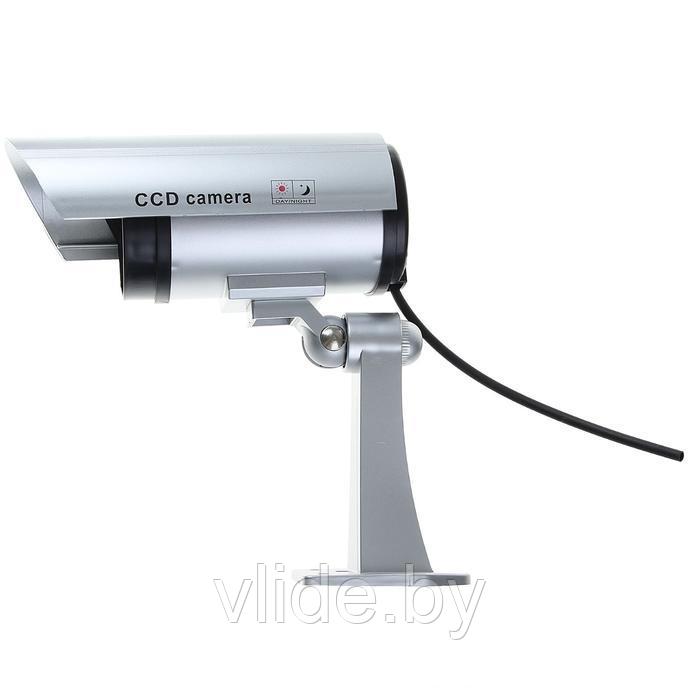 Муляж уличной видеокамеры LuazON VM-2, с индикатором, 2хАА (не в компл.), серый - фото 2 - id-p152069206