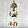 Музыка ветра металл "Дерево" 3 колокольчика, 3 монеты 45 см, фото 2