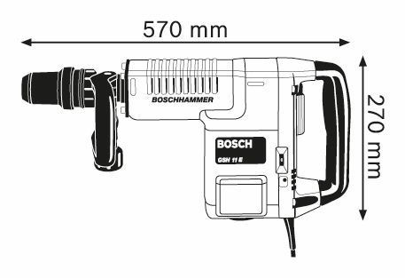 Отбойный молоток с патроном SDS-max GSH 11 E Professional - фото 2 - id-p13540153