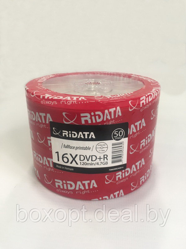 Диски DVD+R 4.7 GB PRINT, JEWEL, (Ridata) - фото 1 - id-p152086503