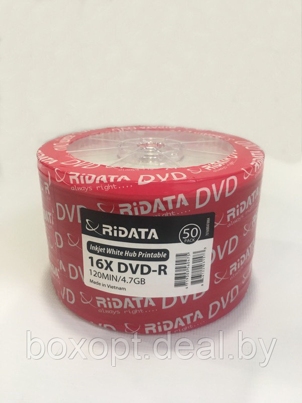 Диски DVD-R 4.7 GB PRINT, JEWEL, (Ridata) - фото 1 - id-p152086523