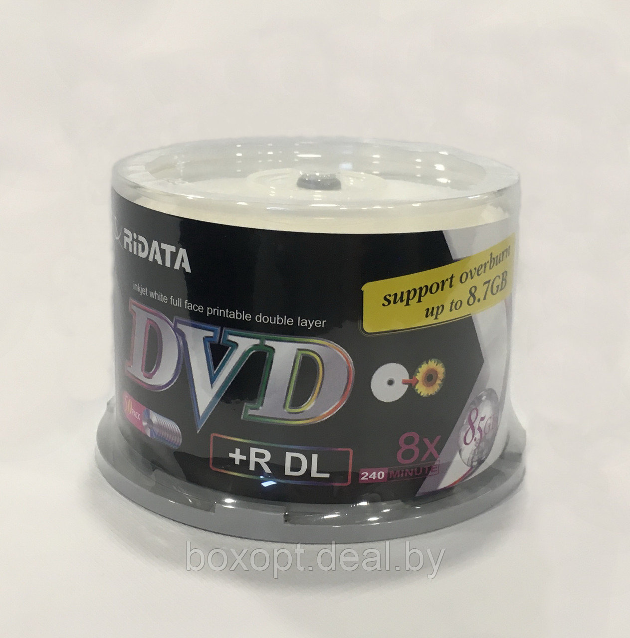 Диски DVD+R DL двухслойный 8.5 GB Ridata (под печать) - фото 1 - id-p152086545