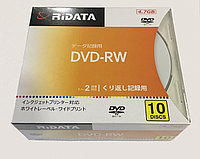 Диски DVD-RW Printable + slim box white (RIDATA) - 10 штук в упаковке