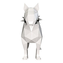 Бультерьер Валера. 3D конструктор - оригами из картона, фото 2