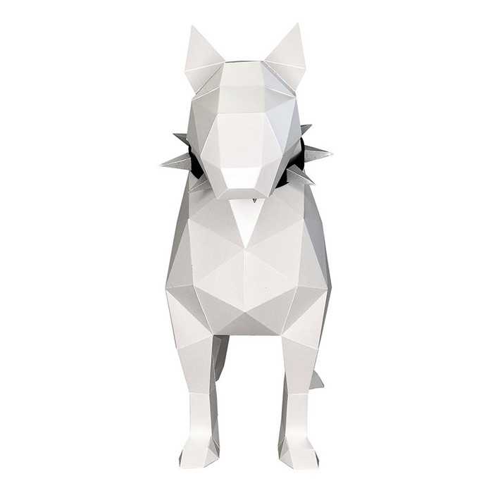 Бультерьер Валера. 3D конструктор - оригами из картона - фото 4 - id-p152097193