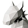 Бультерьер Валера. 3D конструктор - оригами из картона, фото 3