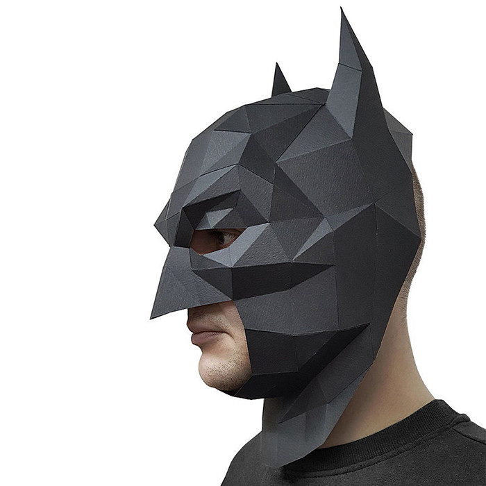 Маска Бэтмен. 3D конструктор - оригами из картона - фото 2 - id-p152097195
