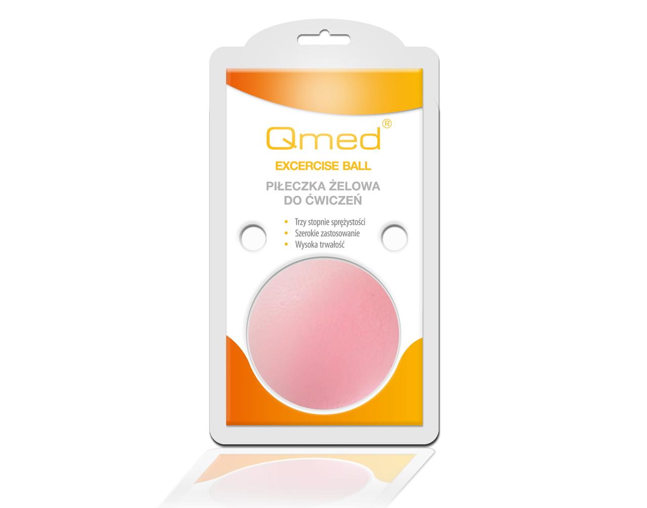 Мячик гелевый Qmed Excercise Ball 5 см. Розовый