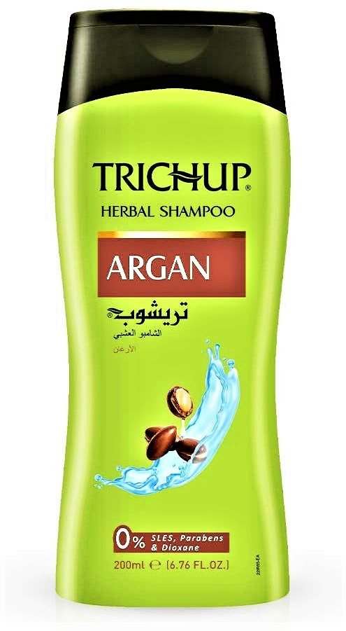 Шампунь Тричуп Арган (Trichup Herbal Shampoo Argan), 200 мл – 0% SLES, Parabens, Dioxane