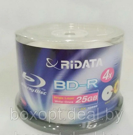 Диски BD-R (BLU-RAY) однослойный 25 GB Ridata - фото 1 - id-p152118660