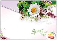 Папка-конверт на кнопке А4 Berlingo Spring Flowers, 180 мкр.