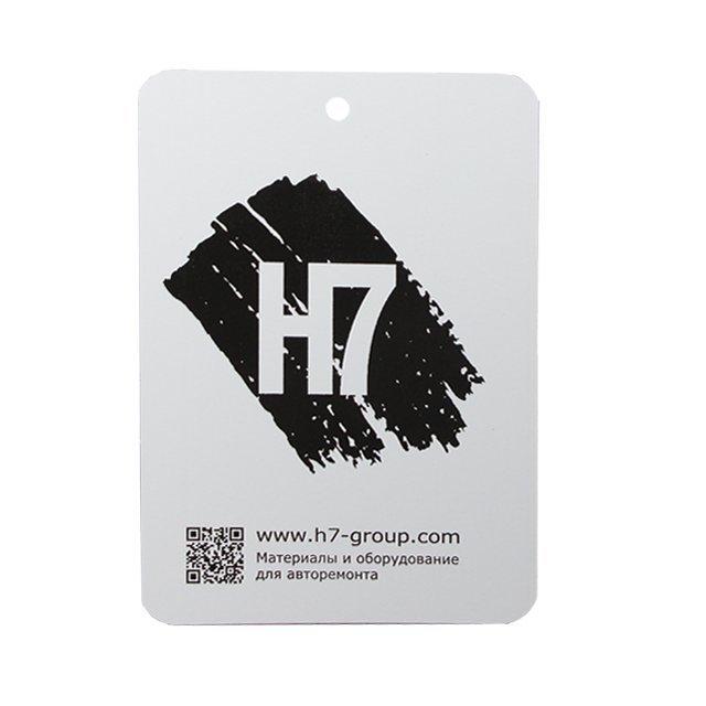 H7 891782 Тест-пластины металл. 150х105мм светло-серые с черной полосой и логотипом - фото 1 - id-p152131961