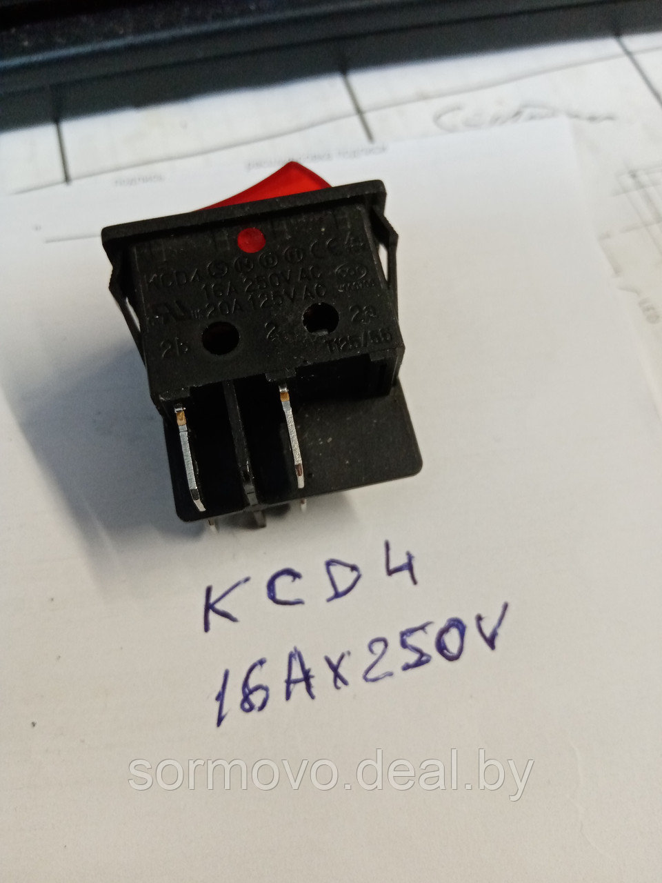 Переключатель KCD3- 16A x 250V (ID#152139114), цена: 2 руб., купить на ...