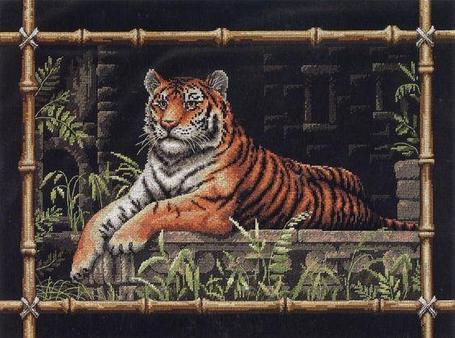 *** 35158 Набор для вышивания "Bamboo Tiger" (Тигр в бамбуке)***, фото 2