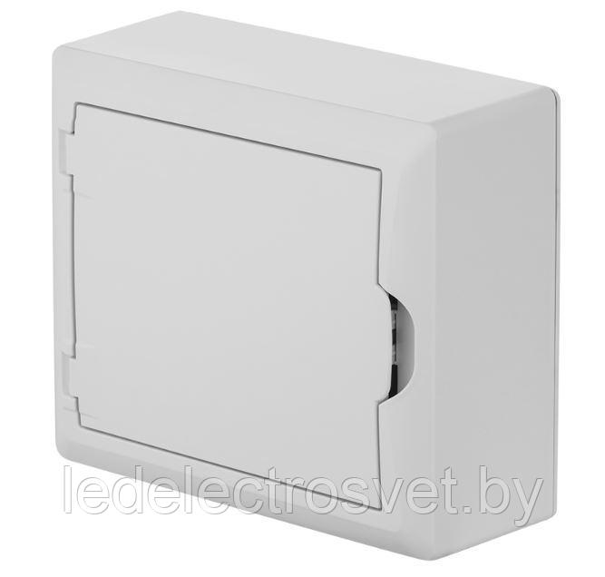 Щит навесной ECO BOX 1x8M, N/PE 2x 2x16+5x10mm2, белая пласт. дверь, белый RAL9003, 198x228x96mm, IP40