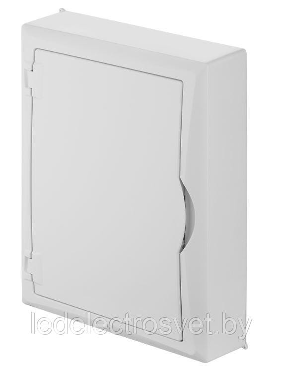 Щит навесной ECO BOX 2x12M, N/PE 3x 6x16+3x10mm2, белая пласт. дверь, белый RAL9003, 434x354x105mm, IP40 - фото 2 - id-p152146414