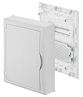 Щит навесной ECO BOX мультимед, TS35+1x МП перф.118x270mm, белая пласт. дверь, белый RAL9003, 434x354x105mm,