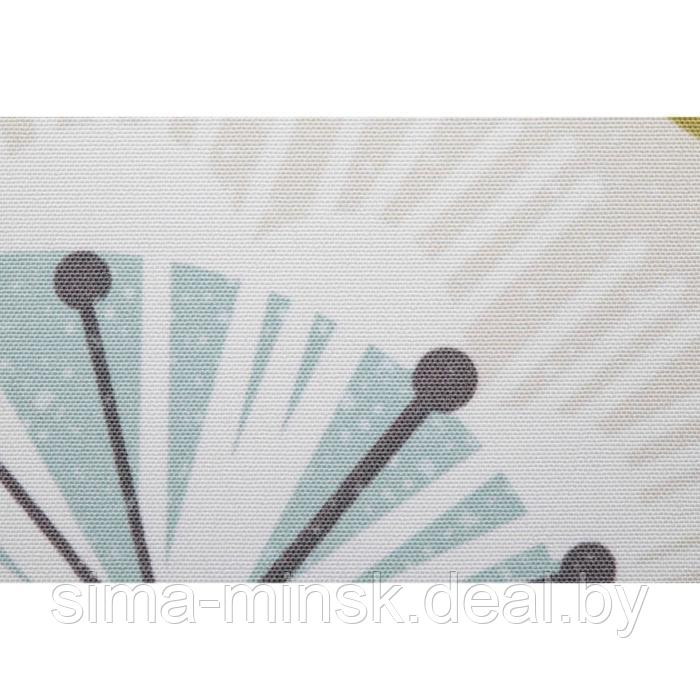 Рулонная штора блэкаут «Одуванчик», 40х160 см, цвет зеленый/бежевый - фото 3 - id-p152151222