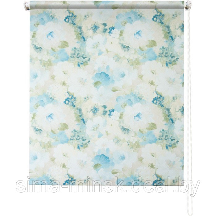 Рулонная штора «Пионы», 50 х 175 см, цвет голубой - фото 1 - id-p152151299