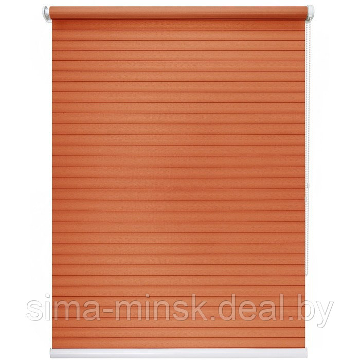 Рулонная штора «Кутюр», 80 х 175 см, цвет оранжевый - фото 1 - id-p152152020