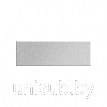 Табличка для кубка металл серебро 45х15мм 0,5мм для сублим
