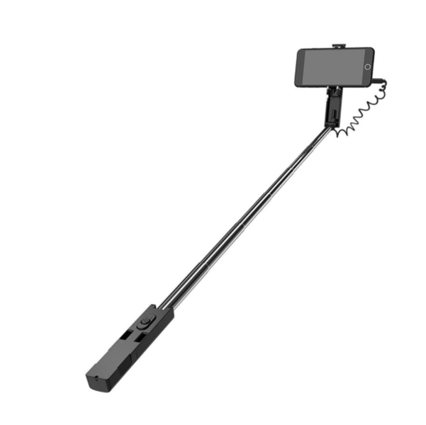 Монопод для селфи Borofone BY3 3.5mm wired remote control selfie stick (black) - фото 2 - id-p152179231