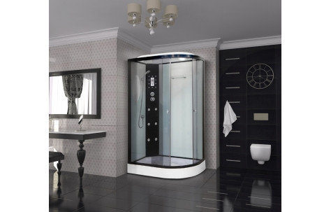 Гидромассажная душевая кабина 120*80**215 темная, с электрикой Niagara NG-1903-01 LN/RN, фото 2