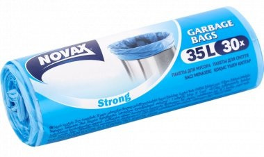 Пакеты для мусора 35л/30шт STRONG "NOVAX", ПВД