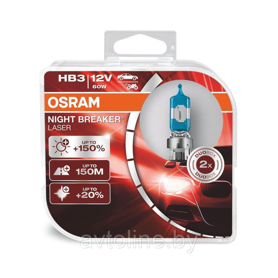 Автомобильные лампы HB3 Osram Night Breaker Laser +150% (комплект 2шт) 9005NL-HCB - фото 1 - id-p148720039