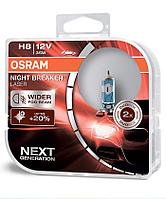 Автомобильные лампы H8 Night Breaker Laser (комплект 2шт) 64212NL-HCB