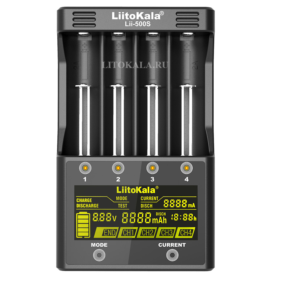 Зарядное устройство LiitoKala Lii-500S для аккумуляторных элементов