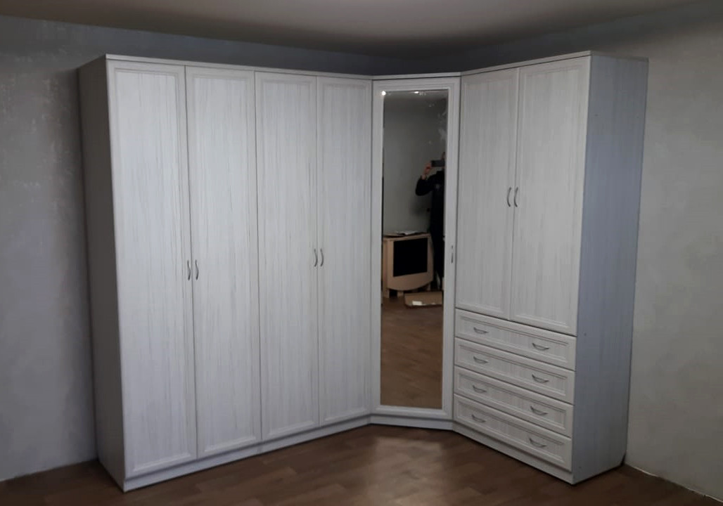 Шкаф для белья со штангой и ящиками арт. 103 система Гарун (6 вариантов цвета) - фото 9 - id-p117088206