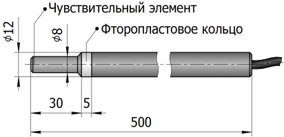 Датчик температуры зондовый ST01-D10N500G-Pt1000-ST - фото 4 - id-p152209296