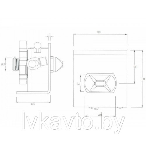 Рама для твистлока 52 мм | Heavy Duty Twistlock - фото 3 - id-p152217362