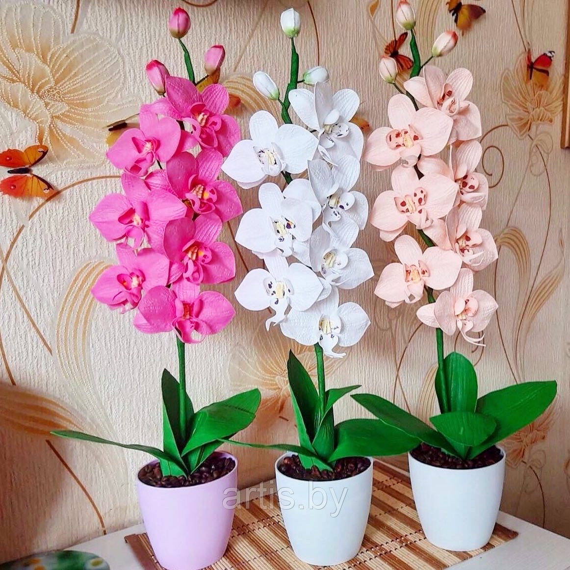 Искусственные орхидеи (1 ветка) - фото 3 - id-p152218043
