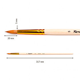 1112 Roubloff Кисть колонок круглая длинная ручка № 5.